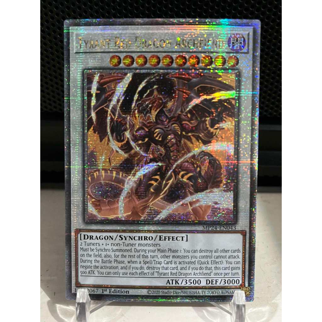 Tyrant Red Dragon Archfiend MP24EN043 Quarter Century Rare 1st Edition Shopee Philippines