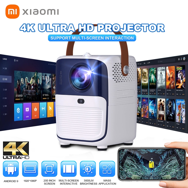 Projector Portable Mini Smart 5G/WIFI 4K Ultra HD Projector WiFi ...