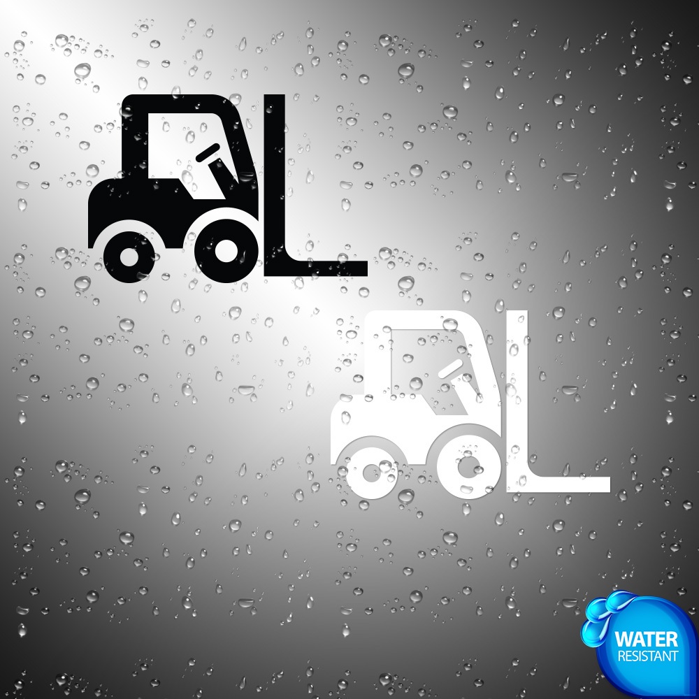 Stickers | 2X Forklift | Decals | Icon | Symbol | Vinyl Weather Proof ...