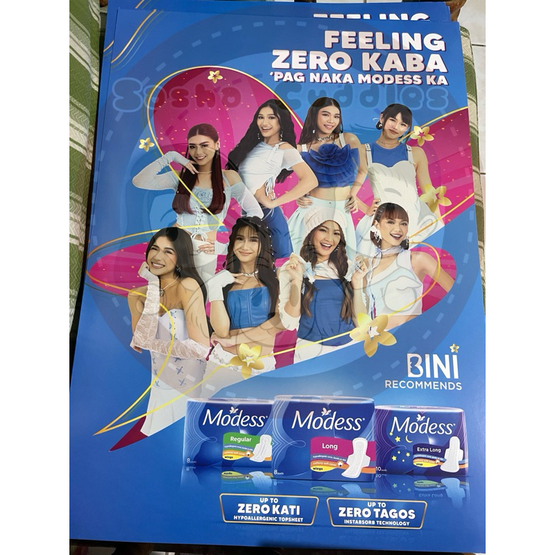 BINI MODESS POSTERS with Poster Tube | Shopee Philippines