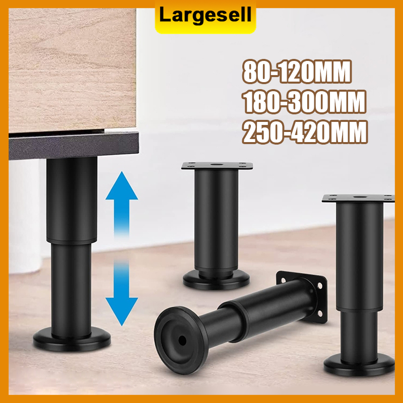 Adjustable Furniture Legs Metal Telescopic Bed Sofa Feet Table Cabinet ...