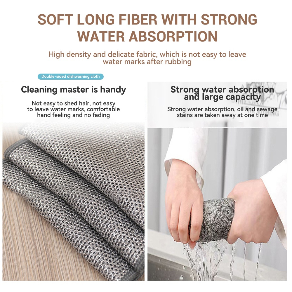 The best Wire Cleaning Cloth Dishwashing Scrubber Non-Scratch Wire ...