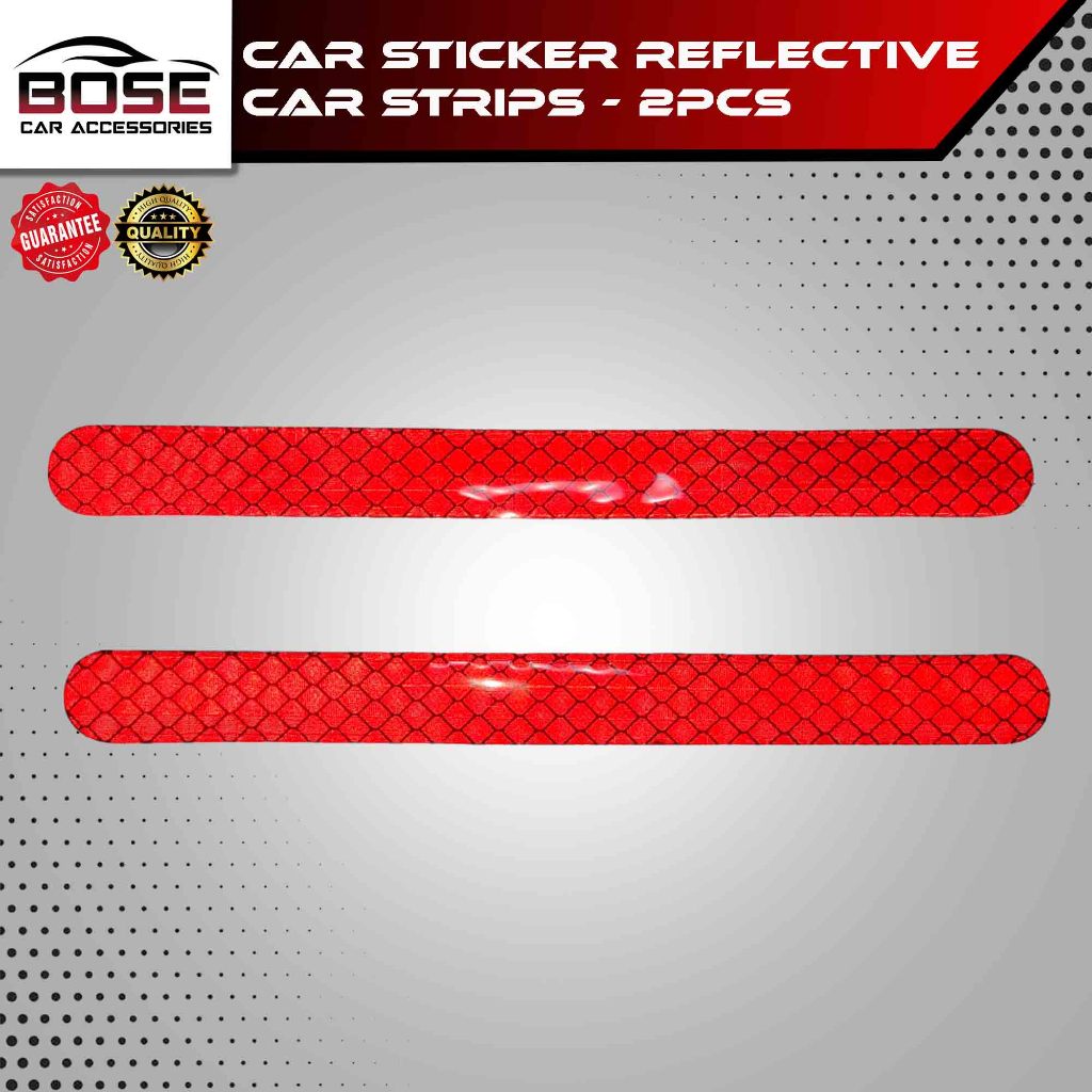 2pcs Mirror Line Reflective Sticker for Car Motorcycle Bicycle Safety ...
