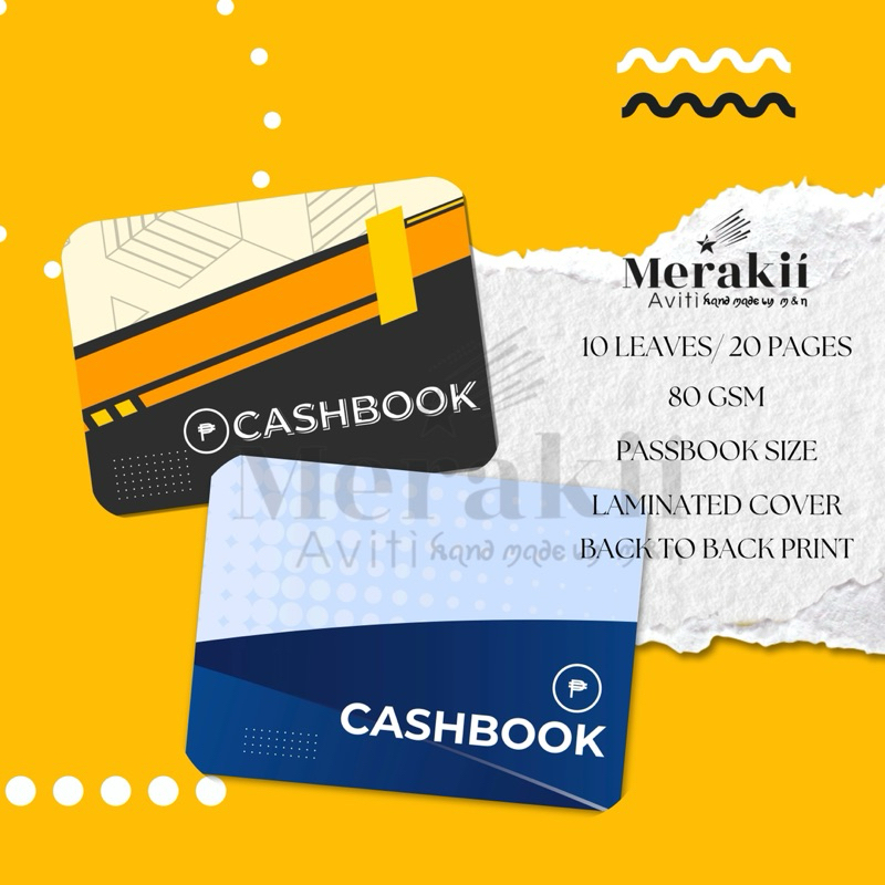 CASHBOOK | 10 LEAVES | PASSBOOK SIZE | Shopee Philippines