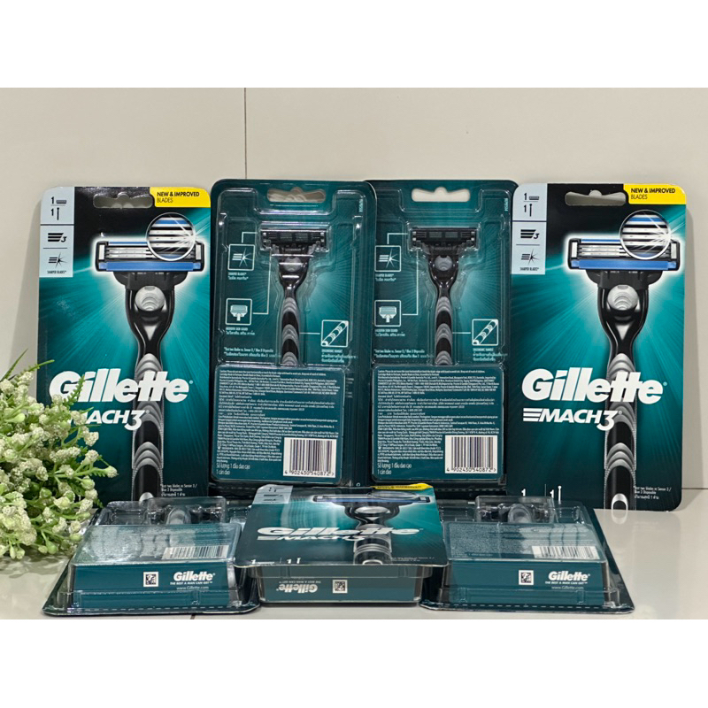 GILLETTE MACH3 Razor for Men New & Improve Blades | Shopee Philippines