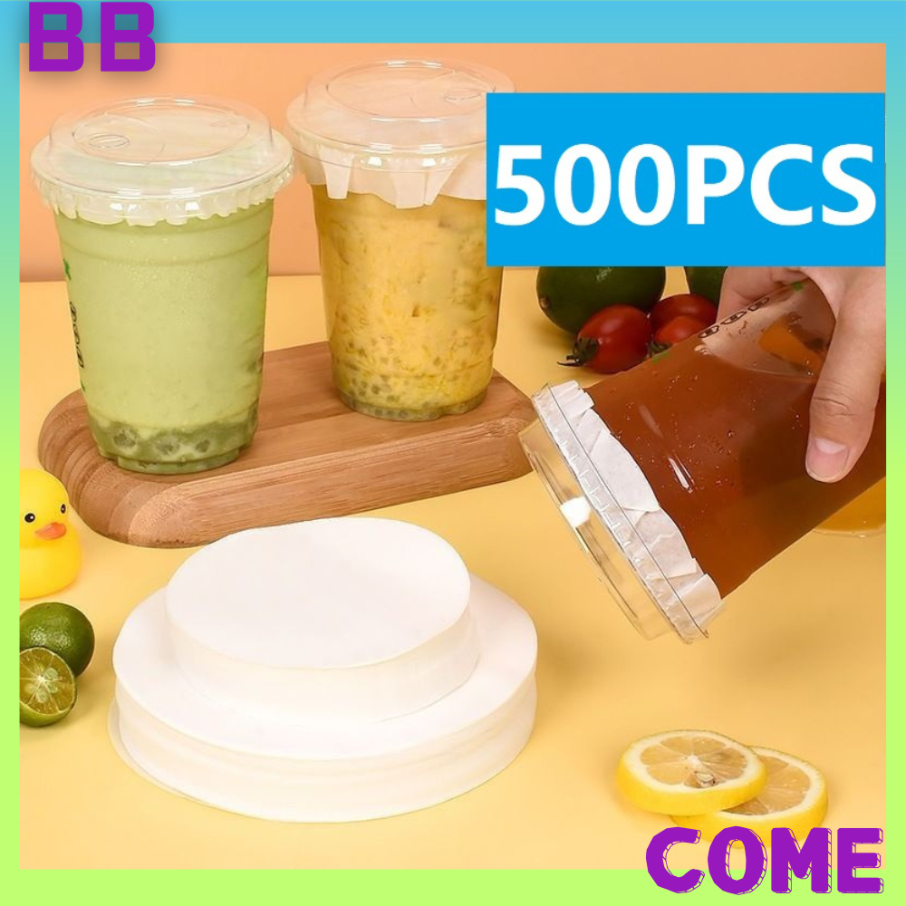 Leak Proof Paper 500Pcs Disposable Milk Tea Sealing Spill Paper For ...