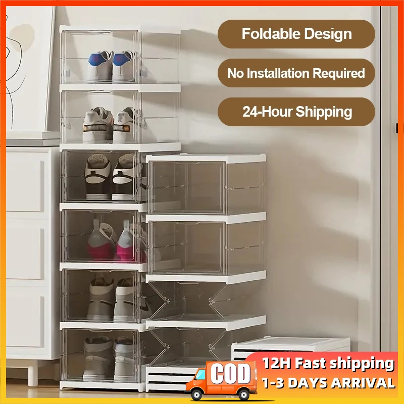 ShoeBox Transparent Shoe Box Shoe Rack Plastic Shoes Storage Korea ...