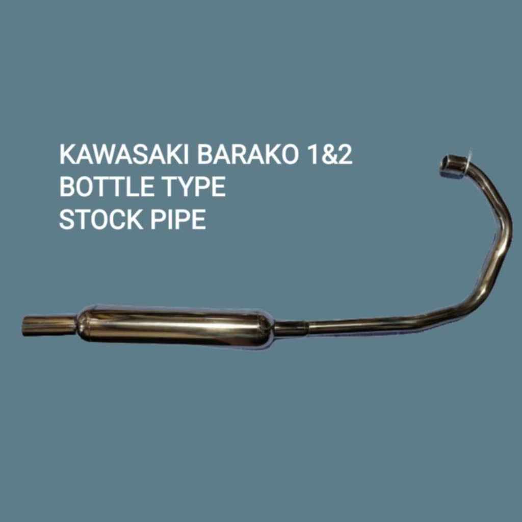 KAWASAKI BARAKO I & II - STOCKPIPE - BOTTLE TYPE - Stainless (Double ...