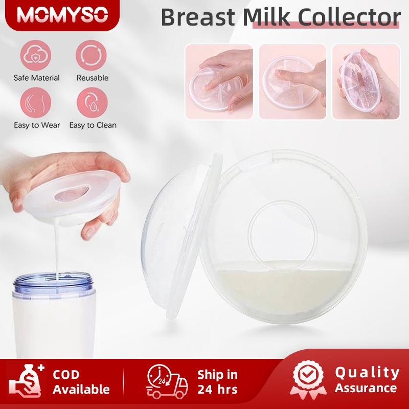 MOMYSO Breast Milk Collector 2-Pack Silicone Breast Milk Collector ...