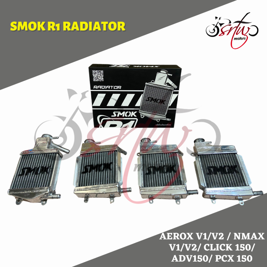 SRTW SMOK R1 Radiator AEROX V1/V2 / NMAX V1/V2/ CLICK 150/ ADV150/ PCX ...