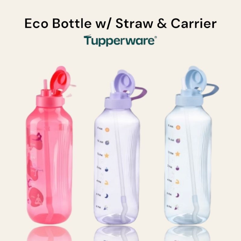 Tupperware Eco Bottle 2L with carrier & Straw | Shopee Philippines