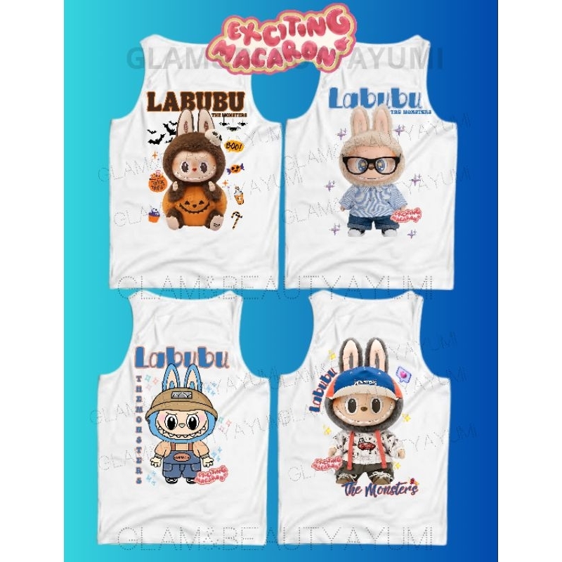LABUBU MUSCLE TEE KIDS AND ADULT UNISEX | Shopee Philippines