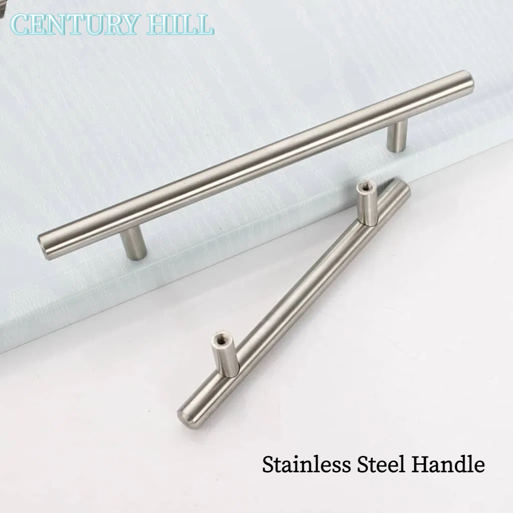 Solid Bar Stainless Steel 304 Cabinet Drawer Handle Pull (Free Screw ...