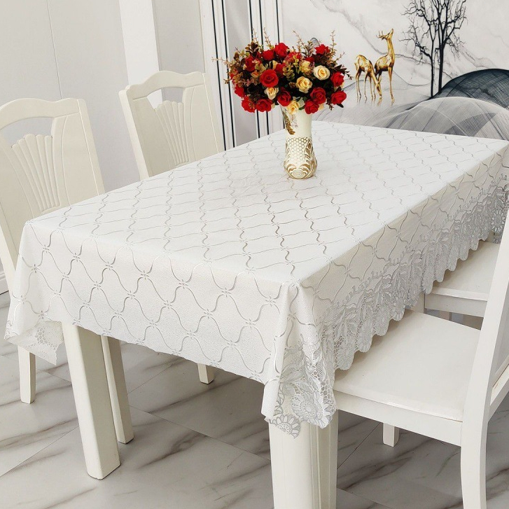 2/4/6/8/10 Seater Rectangle Tablecloth Waterproof Oil Proof Table cloth ...