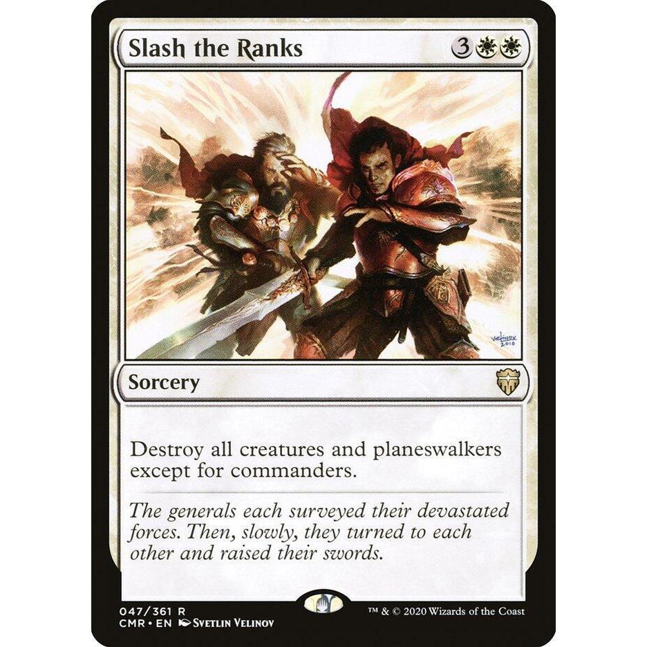 Magic the Gathering - Slash the Ranks - MTG White - CMR - NM - (_RAS ...