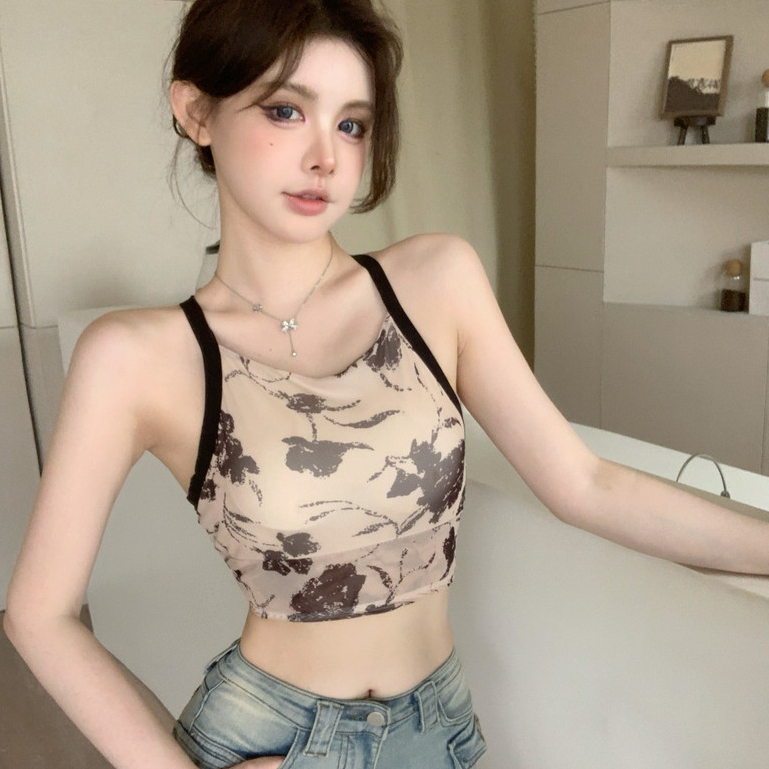 fqeph Firewire Colorful Tank Top Sando Top With Sponge Concave Back X ...