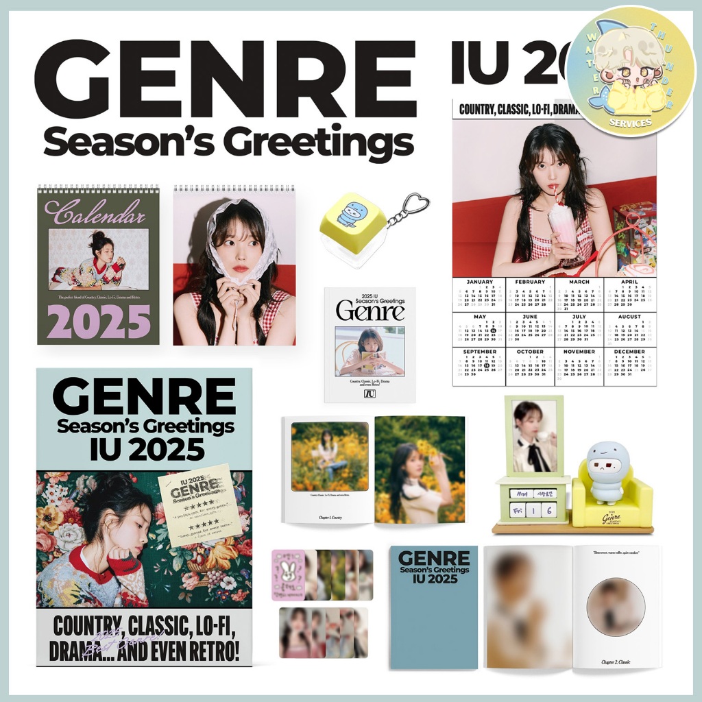 IU 2025 Season's Greetings 'GENRE' Package [SEALED & PRE-ORDER ...