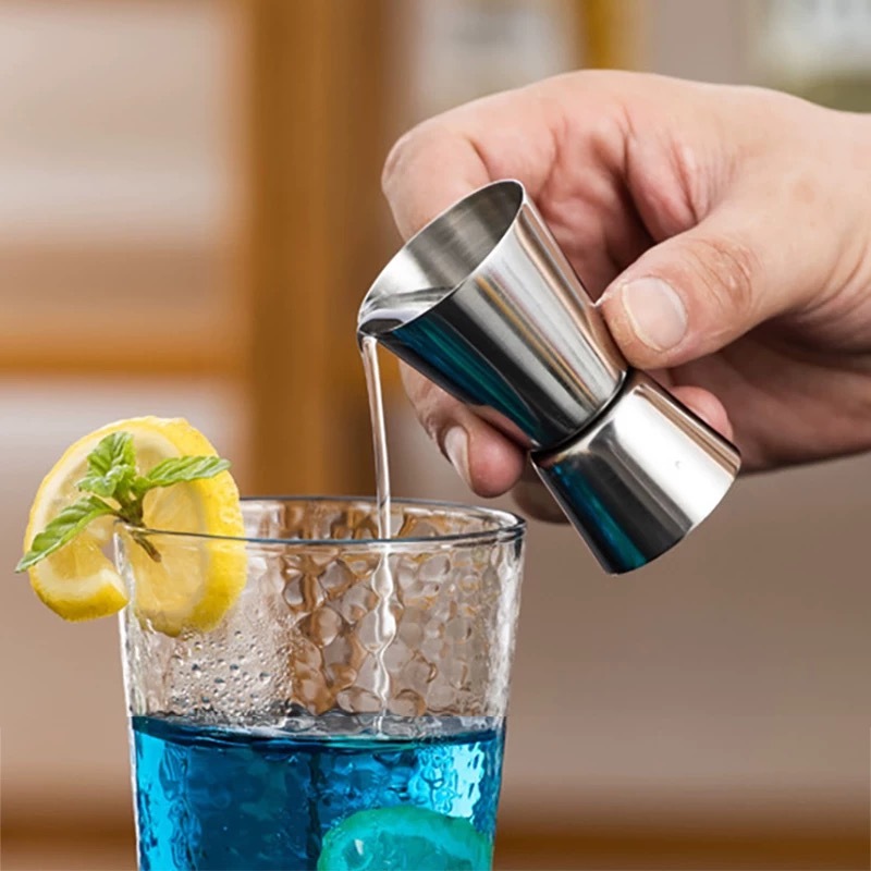 Measure Cup Barware Bar Tools Measure Jigger Dual Shot Kitchen Gadgets ...