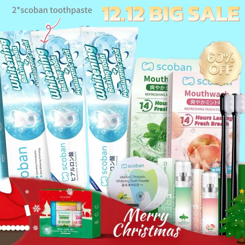 [60%OFF SUPER BUNDLE] 2Pcs Scoban Toothpaste+1Pcs ToothPowder+2Pcs ...