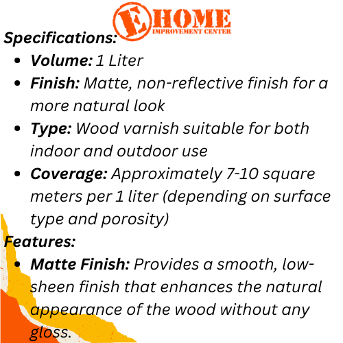PYE Wood Varnish Matte Finish (1 Liter) | Shopee Philippines