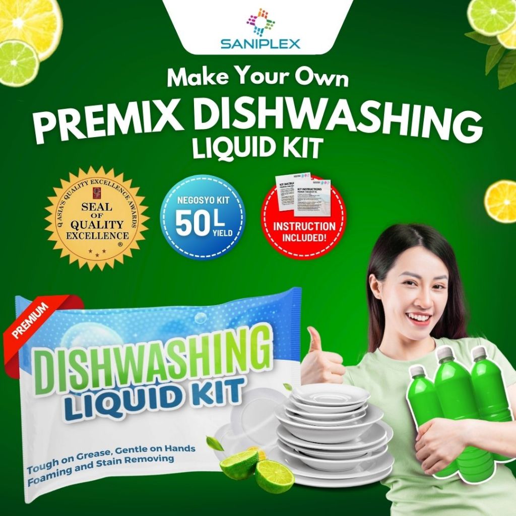 Saniplex DIY Premium KIT Dishwashing Liquid 50 Liters Yield Ready to ...