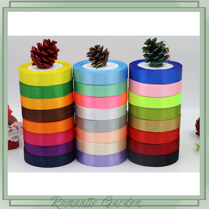 2cm (25 yards/roll) Satin Ribbon Roll Gift Packaging Ribbon Flower ...