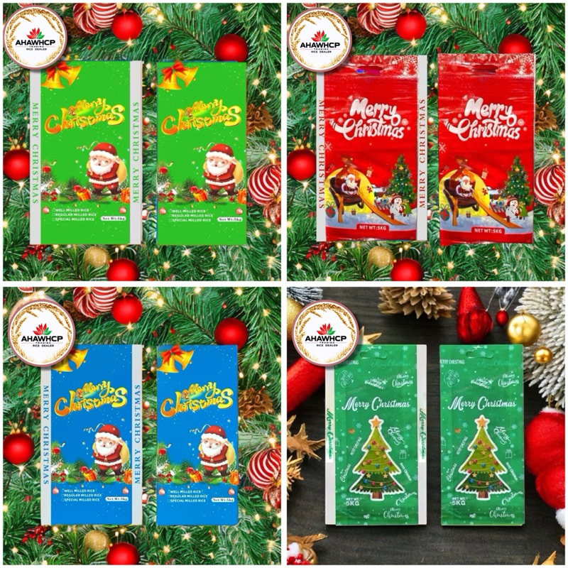 50pcs Christmas Rice Sacks Design 5kg (SAKO ONLY) | Shopee Philippines