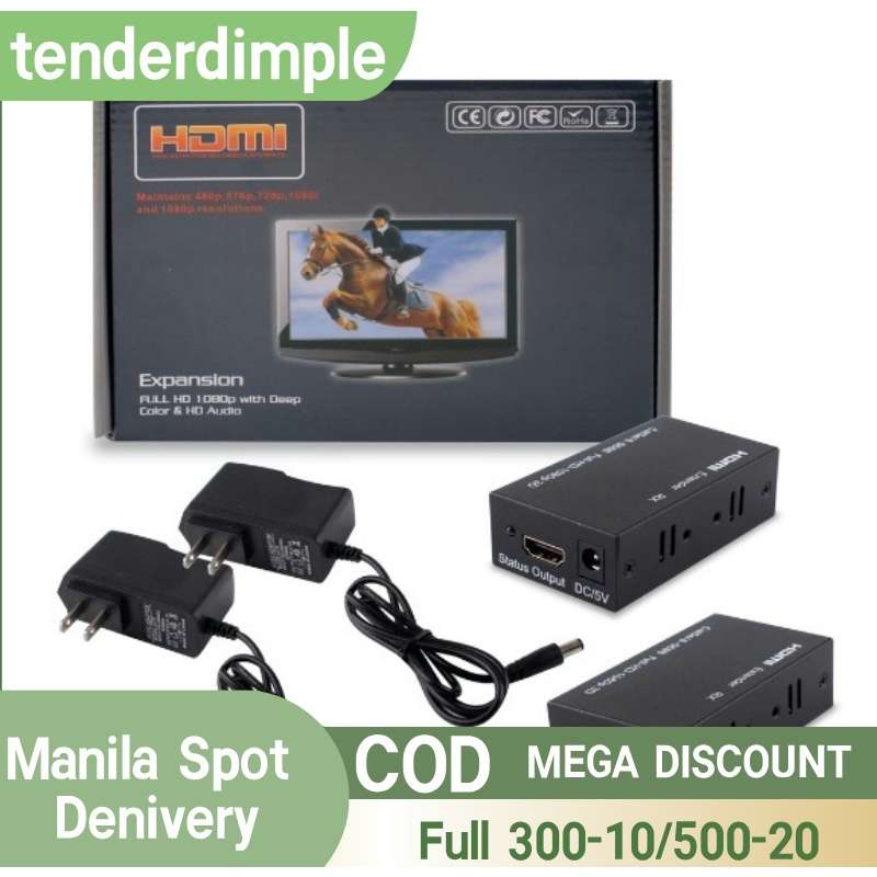 [COD]HDMI Extender 60M Extension CAT5e/6 1080P Full HD Signal with Deep ...