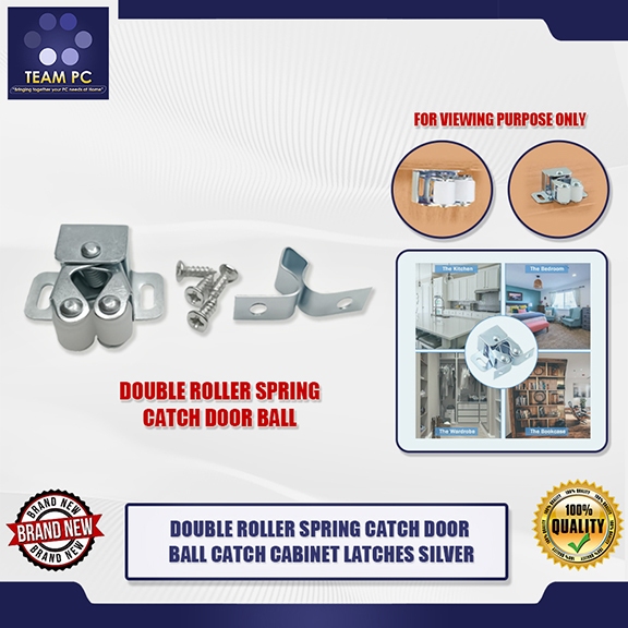 TEAM PC DOUBLE ROLLER SPRING CATCH DOOR BALL CATCH CABINET LATCHES ...