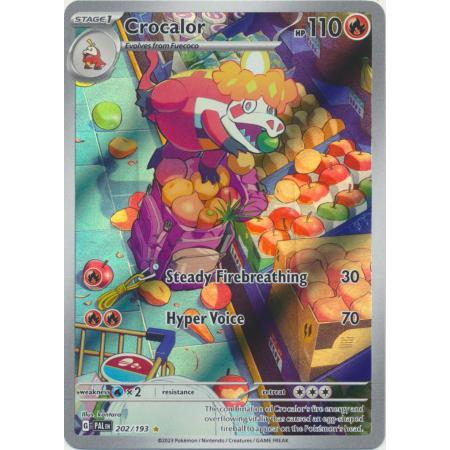 Crocalor - 202/193 - Illustration Rare Scarlet & Violet - Playable ...