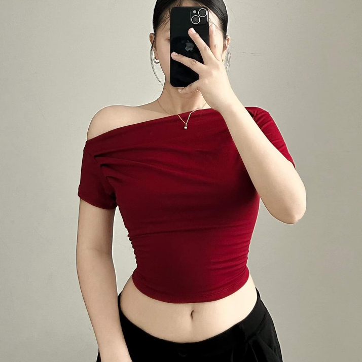 GCS Clothing Amirah Asymmetrical Double Lining Top Semi Full length ...