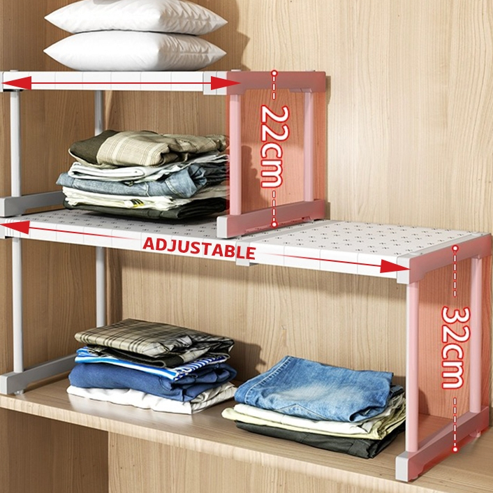 Wardrobe Cabinet Divider Adjustable Closet Organizer Expandable Storage ...