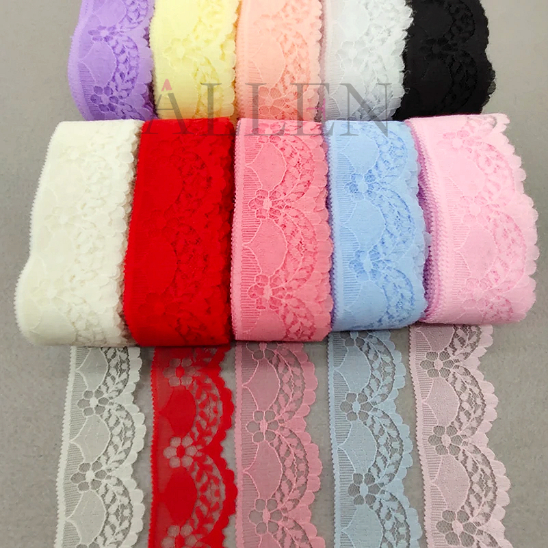 (5yards/roll) 40mm Lace Trimming Ribbon, 18 Colors Lace Fabric Webbing ...