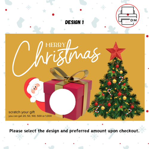 Christmas Scratch Cards for games and aguinaldos (10pcs) | Shopee ...
