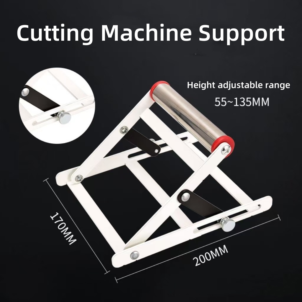 Adjustable Roller Cutting Machine Support material support bracket lift ...