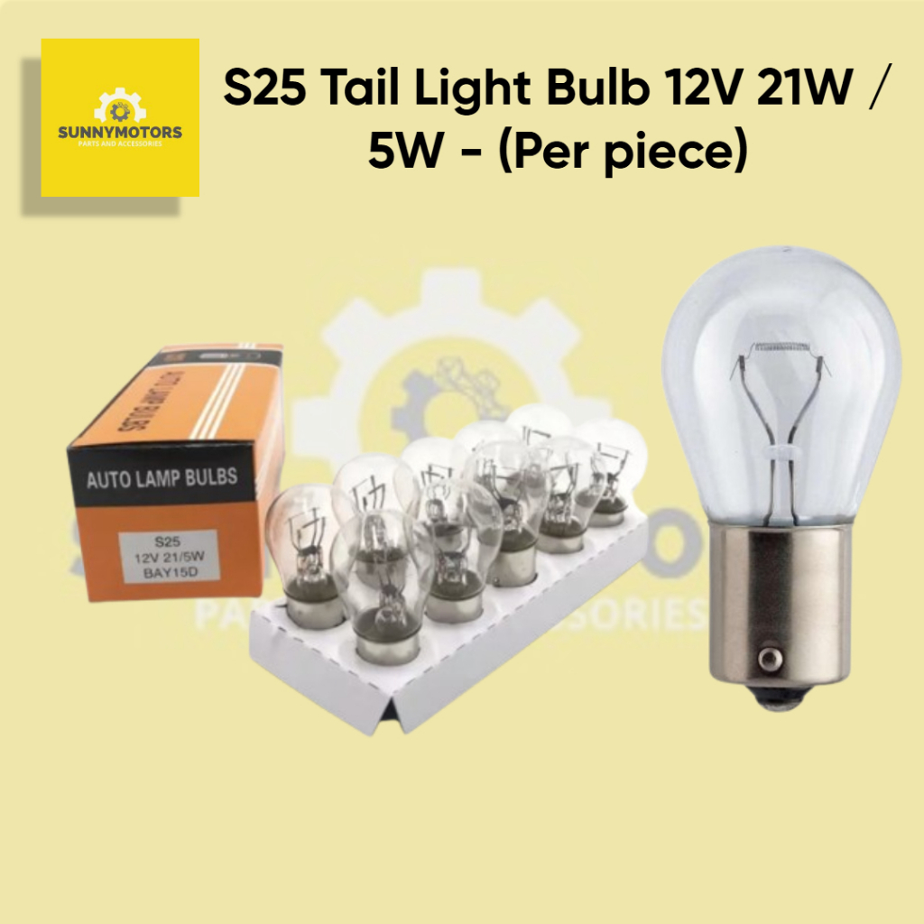 S25 Tail Light Bulb 12V 21W / 5W - (Per piece) | Shopee Philippines