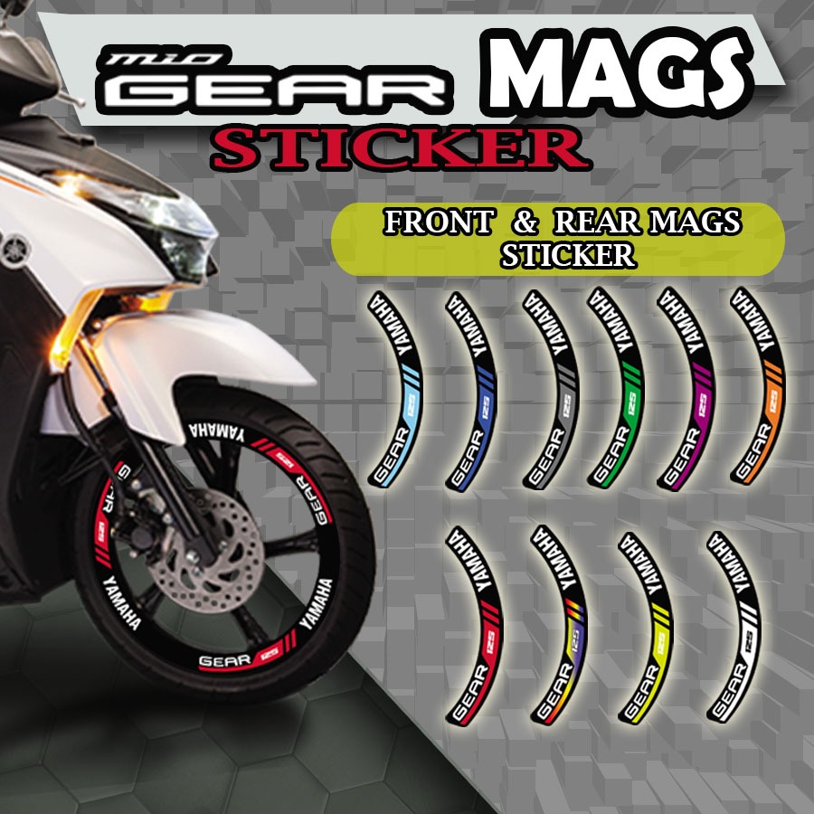 MIO GEAR MAGS STICKER / MIO GEAR S MAGS STICKER / MIO GEAR DECALS / MIO ...