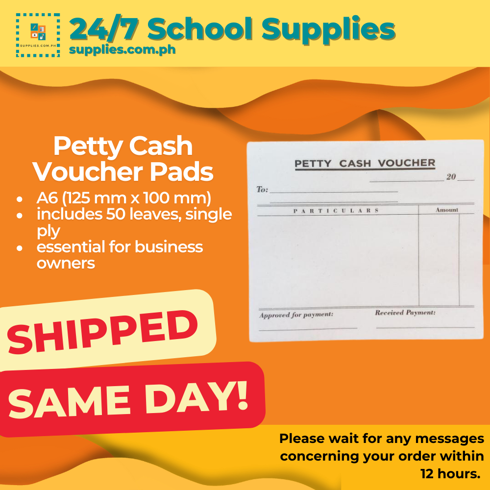 Petty Cash Voucher Pack A6 Size | Shopee Philippines