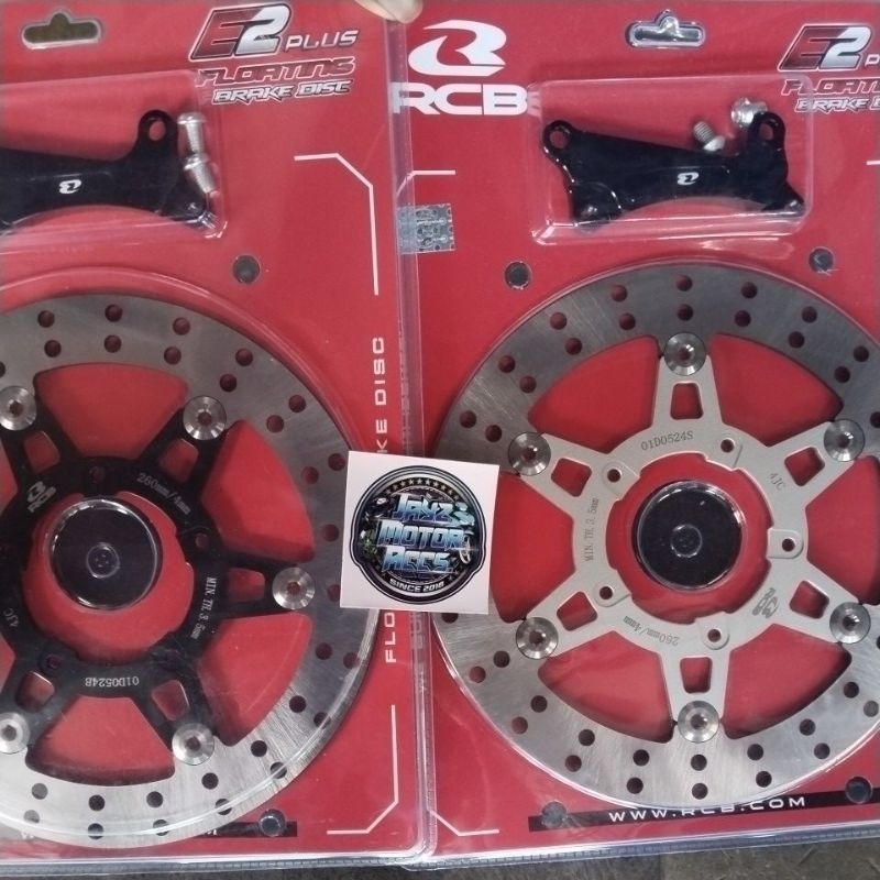 RCB E2+ SERIES FLOATING DISC 260MM WITH BRACKET FOR CLICK 125/CLICK 150 ...
