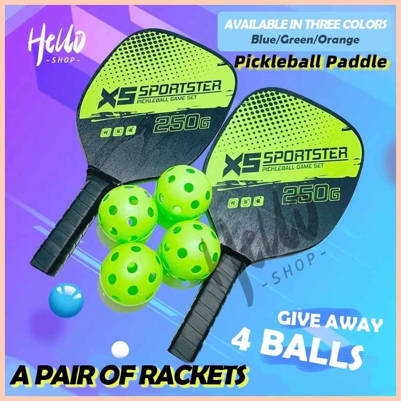 「Vardour」Pickleball Rackets Set Pickleball Paddle Set of 2 Rackets and ...