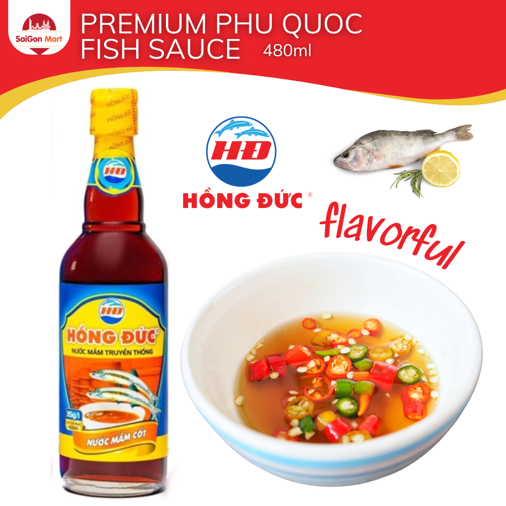 Saigonmart Vietnamese Premium Phu Quoc Fish Sauce Hong Duc 480ml ...