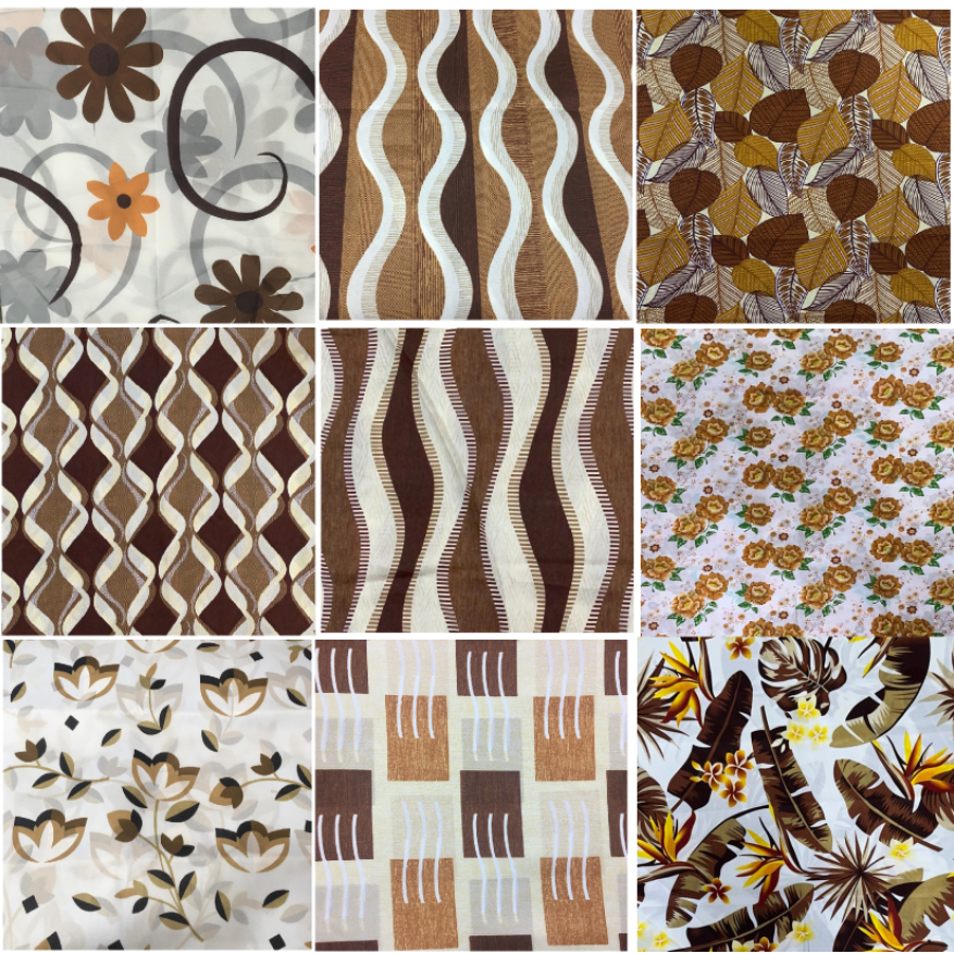 2025 Color of the Year Mocha Mousse Design Geena Gina or Pongee Printed