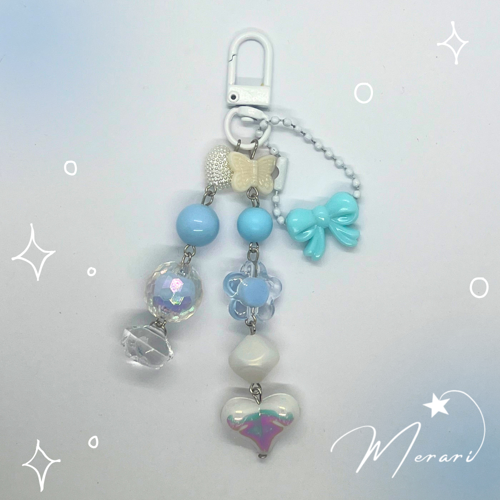 Original Ribbon Handmade Keychains by Merari (Purple, Pink, Blue ...