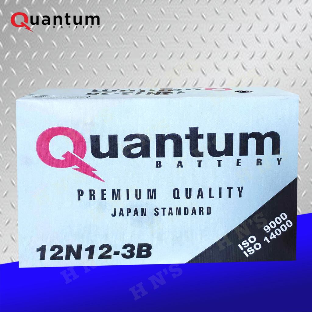 QUANTUM 12N12-3B Conventional Motorcycle Battery | Shopee Philippines