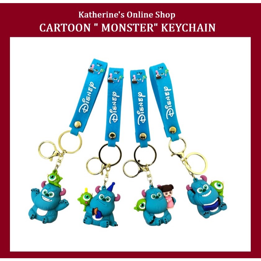 Cartoon MONSTER Figure Anime Doll Keychain Backpack Pendant Children's ...