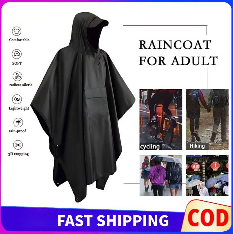 Waterproof Cape Poncho Motorcycle Riding Raincoat Outdoor fishing