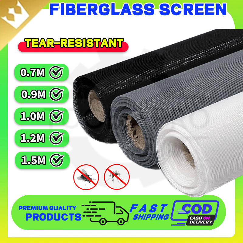 5M Fiberglass Window Screen Roll Mosquito Insect Durable High ...