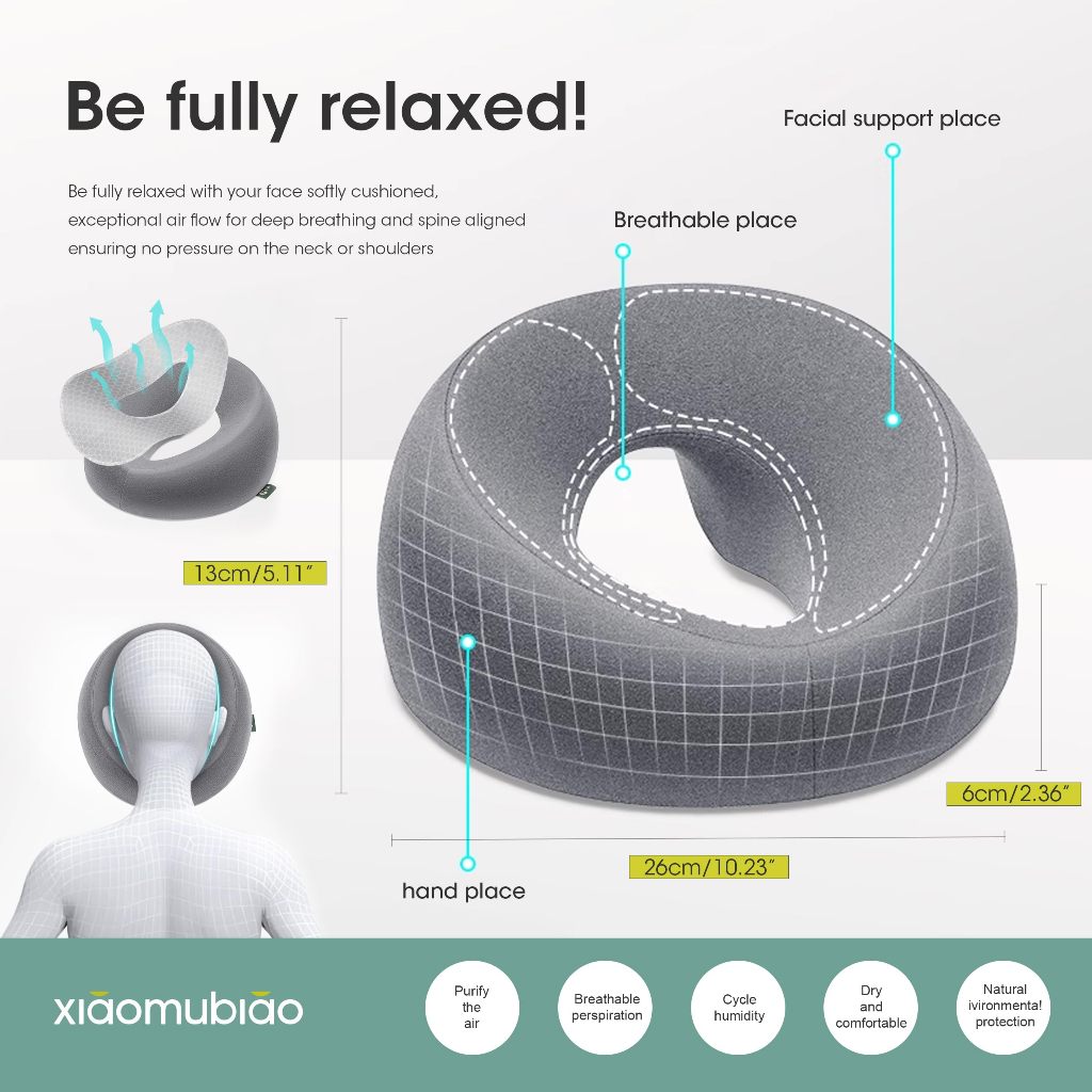 Soft Massage Face Relax Memory Foam Relax Head Cradle Headrest Beauty ...