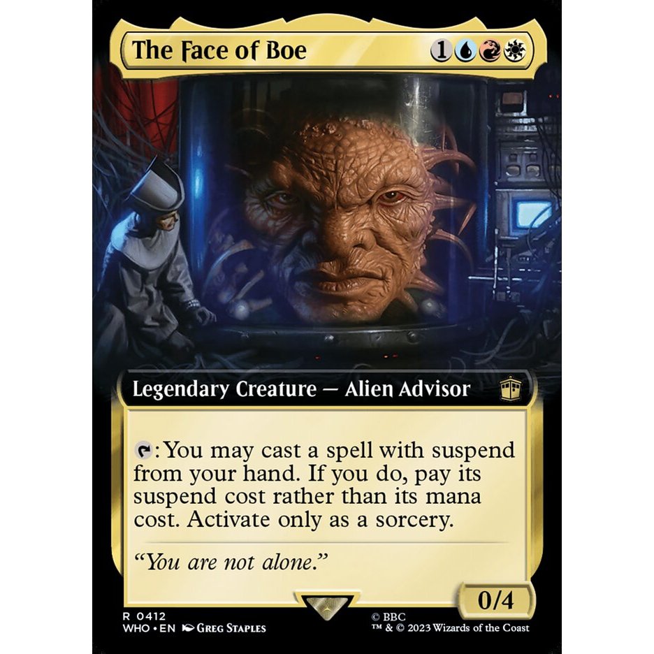 MTG Singles: The Face of Boe Extended NM Multi WHO Doctor Who | Shopee ...