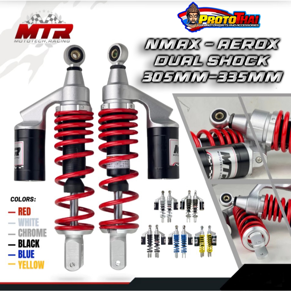 MTR REAR SHOCK 335MM & 305MM FOR NMAX AEROX V1 V2 | Shopee Philippines